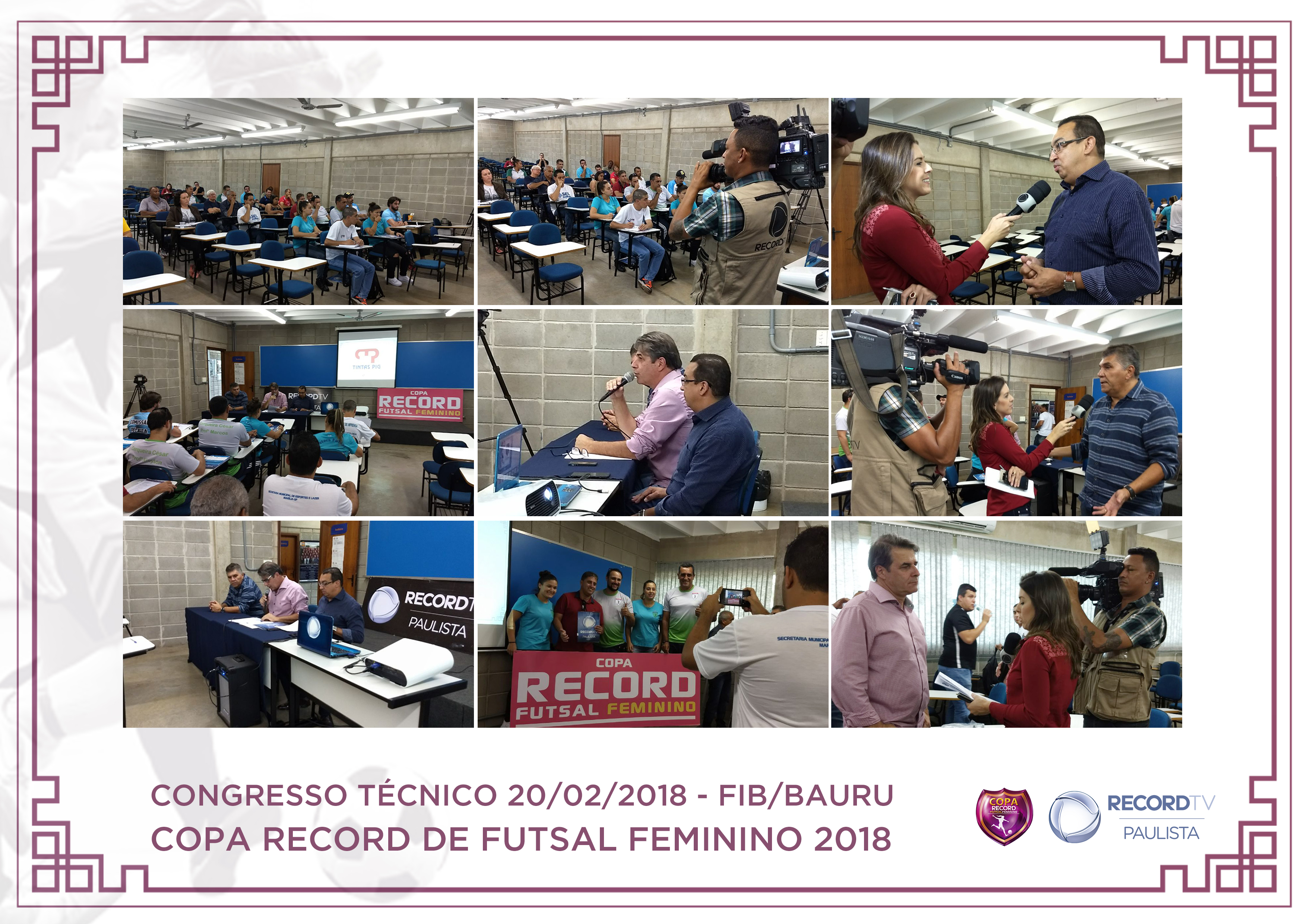 Congresso Técnico - Copa Record de Futsal Feminino 2018