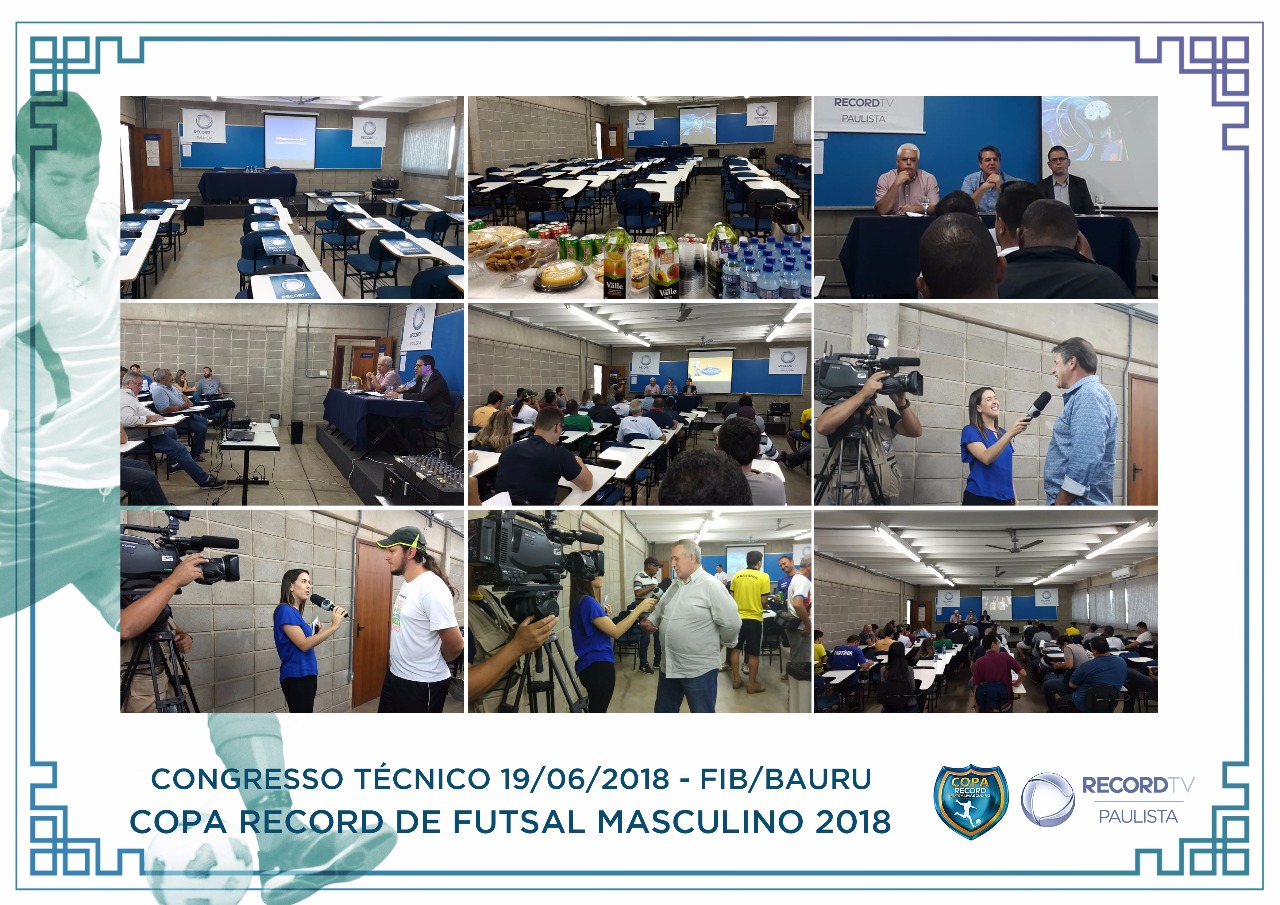 Congresso Técnico - Copa Record de Futsal Masculino 2018