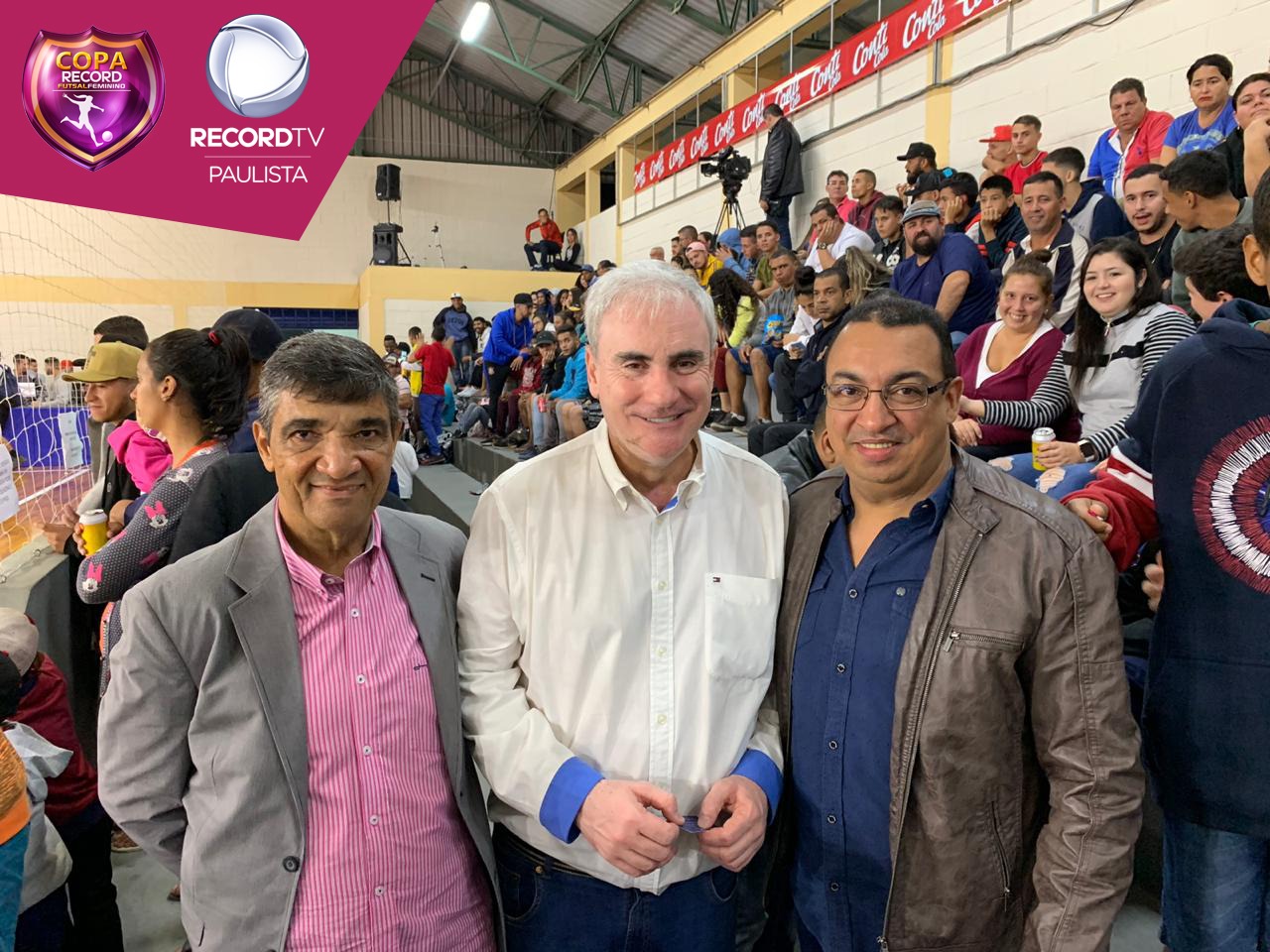Autoridades de Salto estiveram presentes no jogo da final da Copa Record de Futsal Feminino 2019